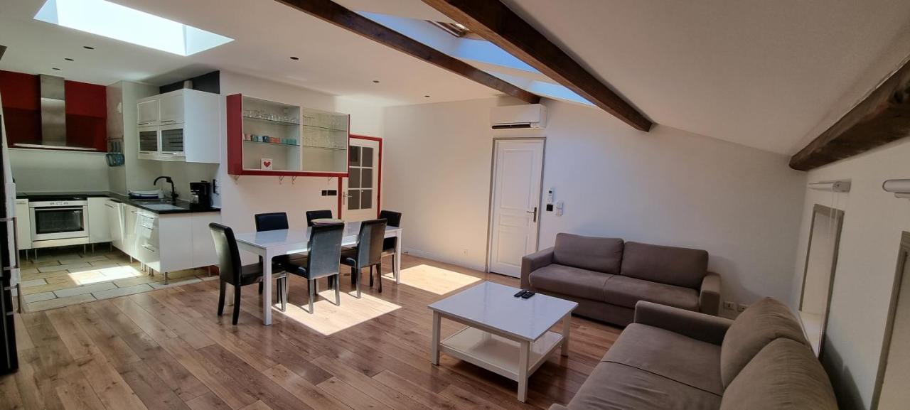 툴롱 Chambre D'Hotes Sde, Wc Prive Climatise Dans Loft 80M2 Espace Commun Avec Les Habitants Salon Et Cuisine 아파트 외부 사진